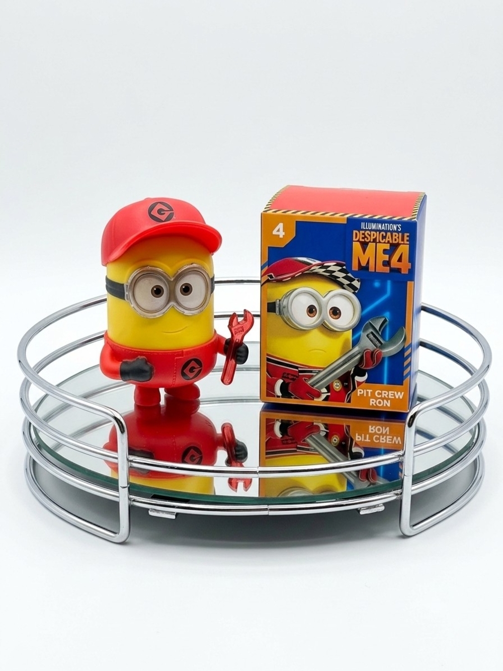 Despicable Me 4 Universal Pit Crew Ron Figure – Red and Yellow McDonald's